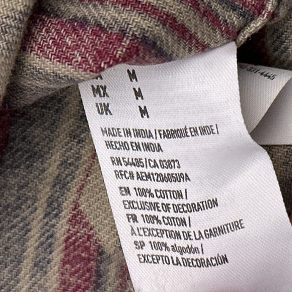 American Eagle Button Down Shirt Mens M Classic Fit Aztec‎ Navajo Southwestern - Picture 4 of 9